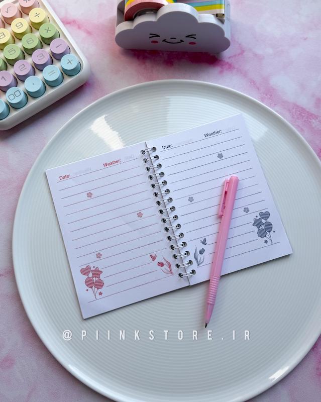 دفترچه خودکار دار برگه رنگی کرومی
