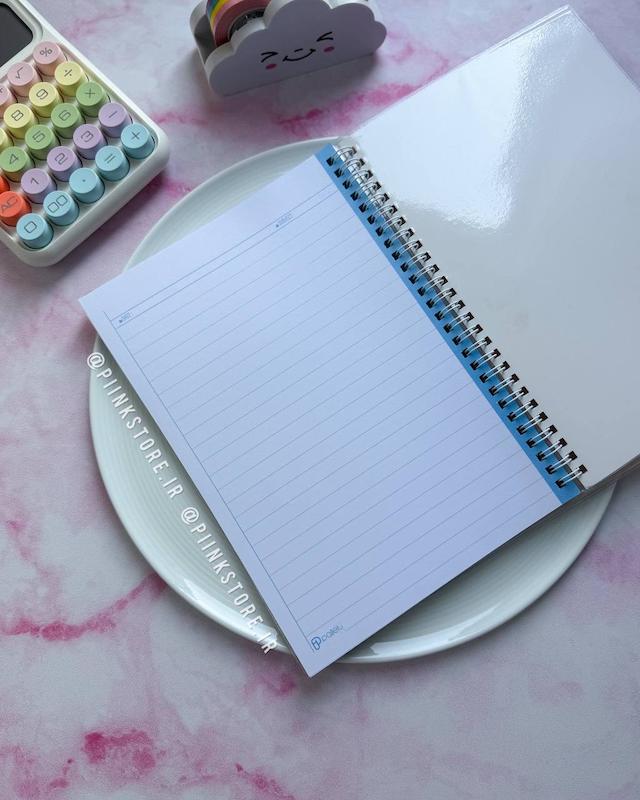 دفتر ۶۰ برگ مجلد پاستلی PASTEL