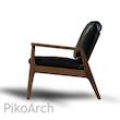 دانلود مدل سه بعدی صندلی تک نفره چرمی