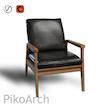 دانلود مدل سه بعدی صندلی تک نفره چرمی