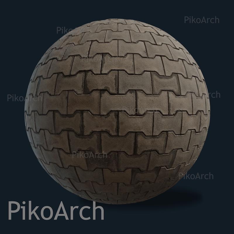 دانلود تکسچر سنگفرش - 8k