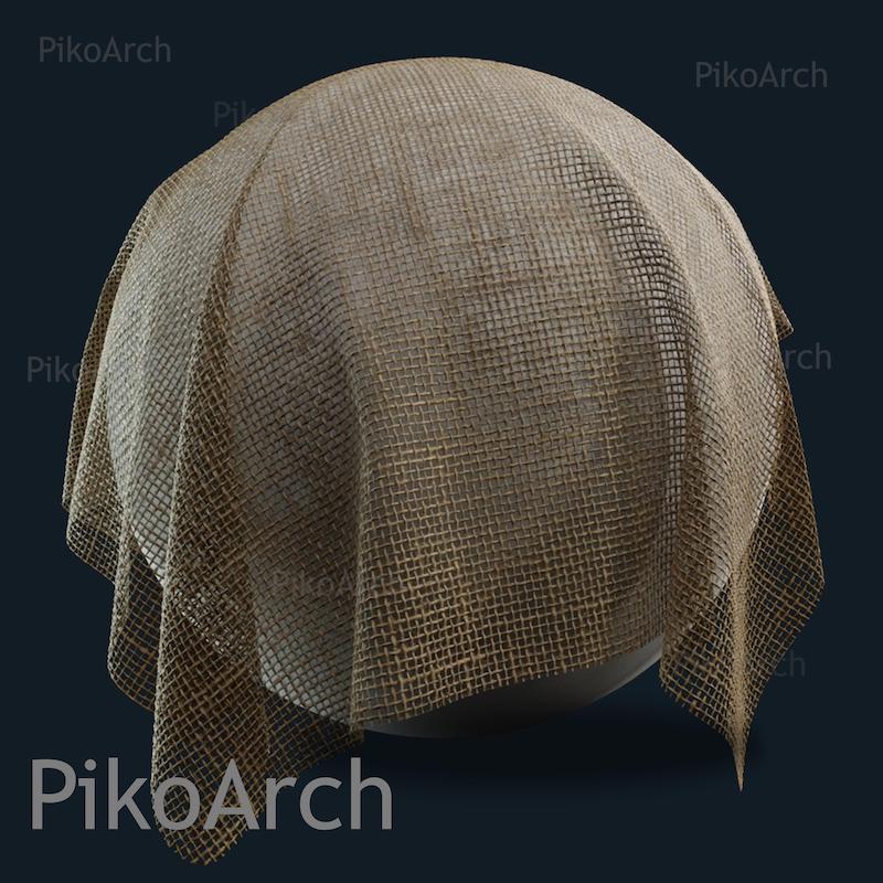 دانلود تکسچر پارچه کنفی/ گونی - 8k