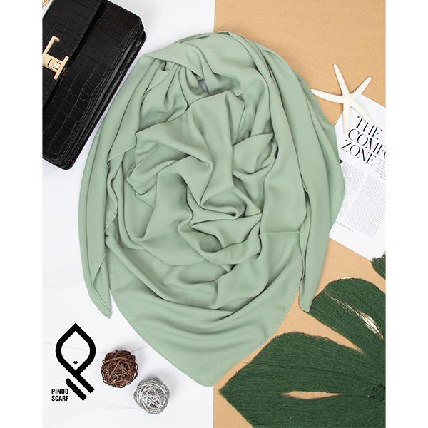 روسری حریر کرپ ساده KRP111