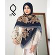 روسری نخ پنبه سیا اسکارف RNP34
