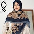 روسری نخ پنبه سیا اسکارف RNP34