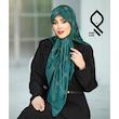 روسری حریر راه راه نگین کار شده RHMA17