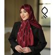 روسری حریر راه راه نگین کار شده RHMA20