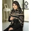 روسری نخ پنبه سیا اسکارف RNP43