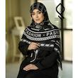 روسری نخ پنبه سیا اسکارف RNP44