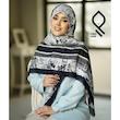 روسری نخ پنبه سیا اسکارف RNP45