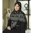روسری نخ پنبه سیا اسکارف RNP46
