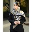 روسری نخ پنبه سیا اسکارف RNP54