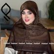 روسری نخ ابریشم ژاکارد طرح رکسانا RZHRK06