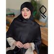 روسری نخ ابریشم ژاکارد لمه دار طرح پانیسا RZHPA01