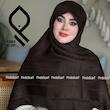 روسری نخ ابریشم ژاکارد لمه دار طرح پانیسا RZHPA03
