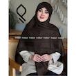 روسری نخ ابریشم ژاکارد لمه دار طرح پانیسا RZHPA03