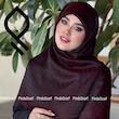 روسری نخ ابریشم ژاکارد لمه دار طرح پانیسا RZHPA08
