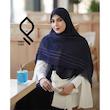 روسری نخی لینن لمه دار RNLNN01
