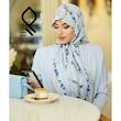روسری حریر نخ ملانژ وارداتی RHITLA04