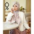 روسری حریر نخ ملانژ وارداتی RHITLA05