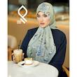 روسری حریر نخ ملانژ وارداتی RHITLA08