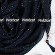 روسری نخی پلیسه اکلیلی ساده  RNPL21