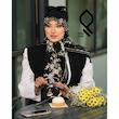 روسری حریر نخ ملانژ وارداتی RHITLA13