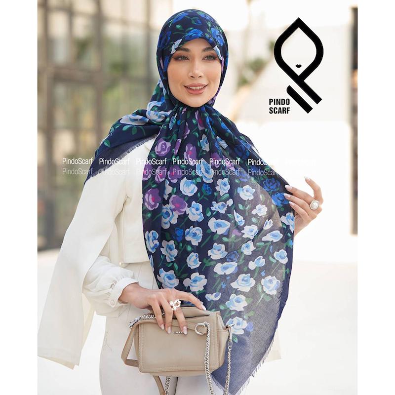 روسری نخ پنبه یونیک وارداتی RNPYNK32