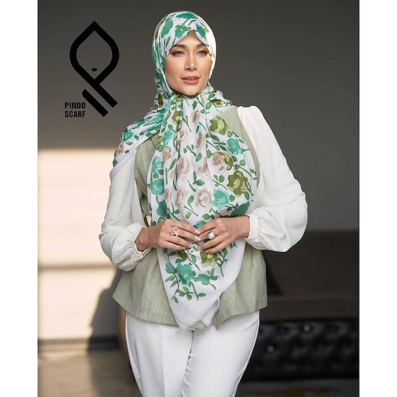 روسری نخ پنبه یونیک وارداتی RNPYNK33