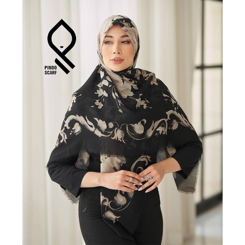 روسری نخ پنبه یونیک وارداتی RNPYNK36