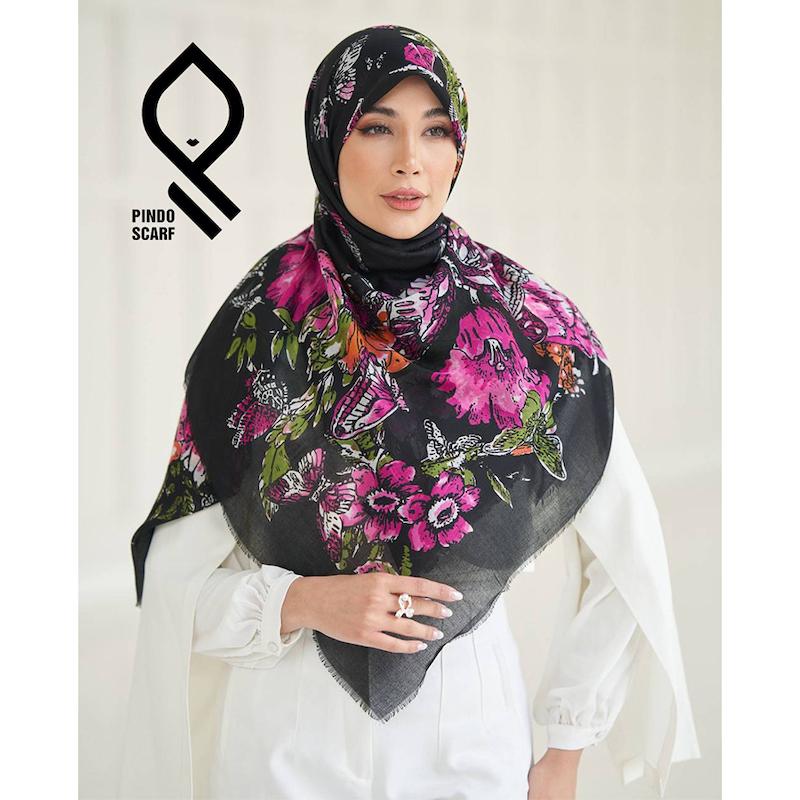 روسری نخ پنبه یونیک وارداتی RNPYNK42
