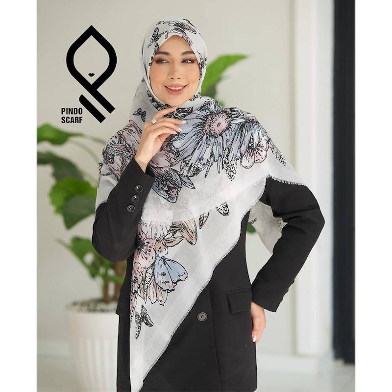روسری نخ پنبه یونیک وارداتی RNPYNK43