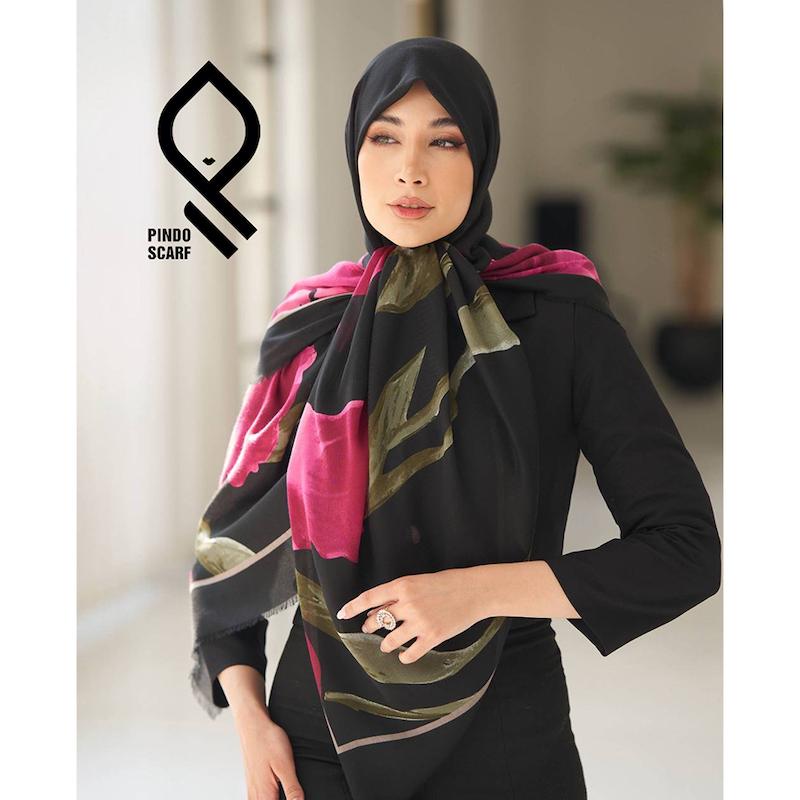 روسری نخ پنبه یونیک وارداتی RNPYNK46