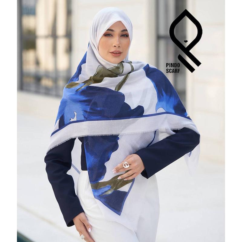 روسری نخ پنبه یونیک وارداتی RNPYNK47
