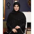 روسری نخی کریشه نگین ملیله کار شده وارداتی RNKRS04