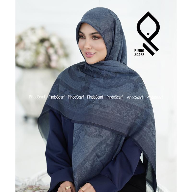 روسری نخ ابریشم ژاکارد طرح رکسانا RZHRK09