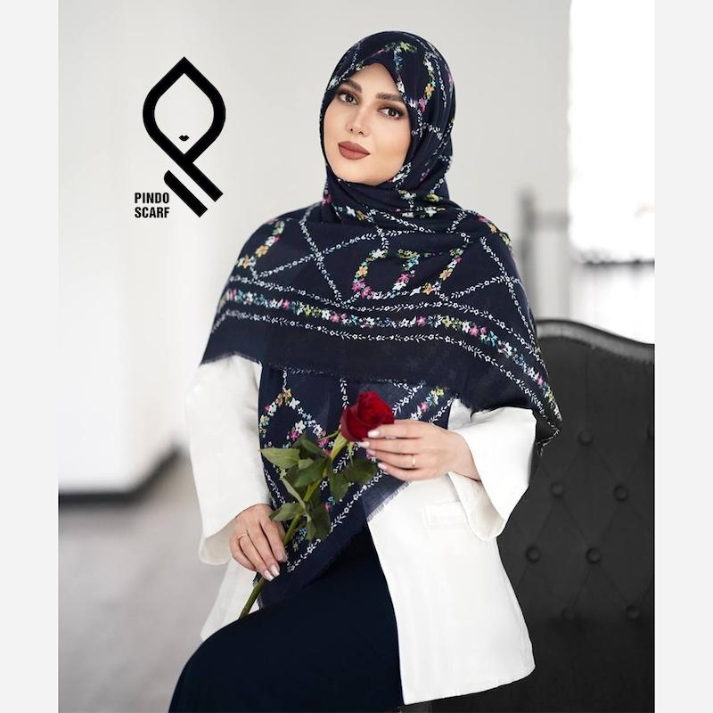 روسری نخ پنبه یونیک وارداتی RNPYNK48
