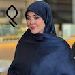 روسری نخ ابریشم ژاکارد لمه دار طرح لووه RZHLW06