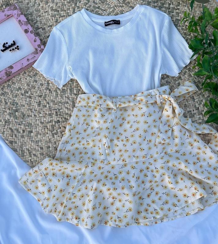 دامن بابونه زرد💛✨