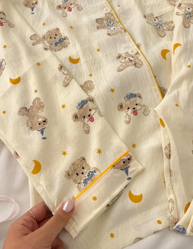 لباس خواب خرسو ماه🌙✨🐻
