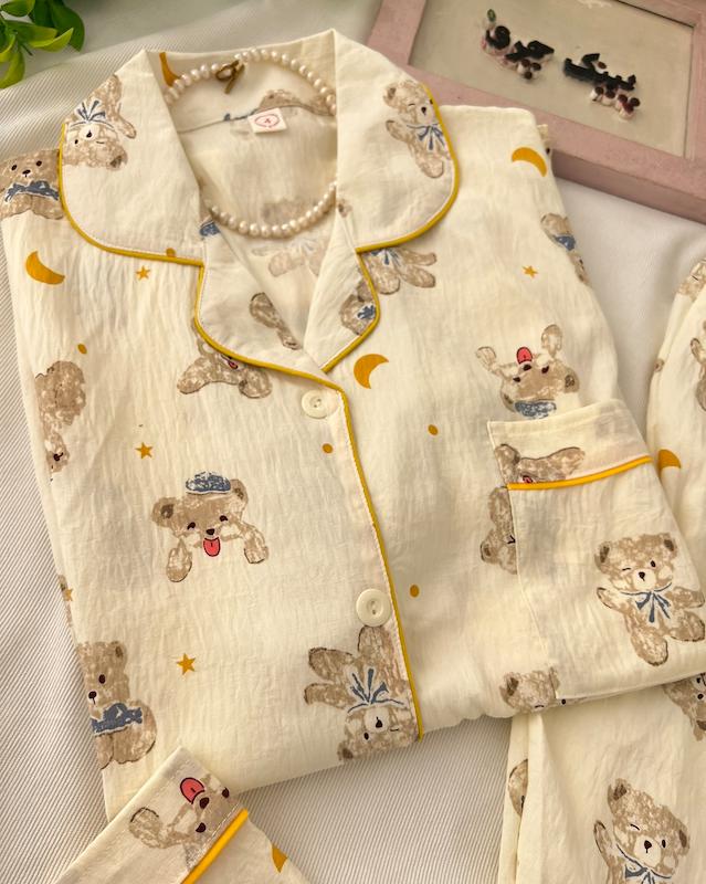 لباس خواب خرسو ماه🌙✨🐻