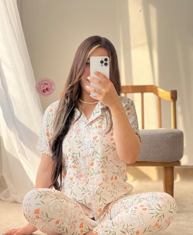 لباس خواب تیشرتی بامبو✨🌸
