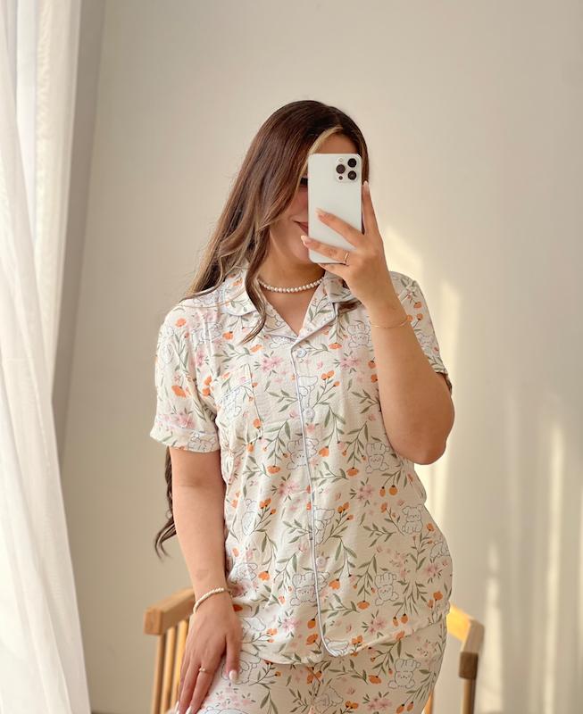 لباس خواب تیشرتی بامبو✨🌸
