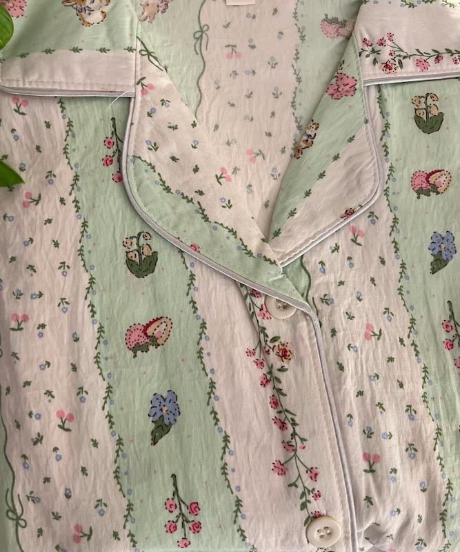 لباس خواب مرزعه توت فرنگی🧺🍓🐇