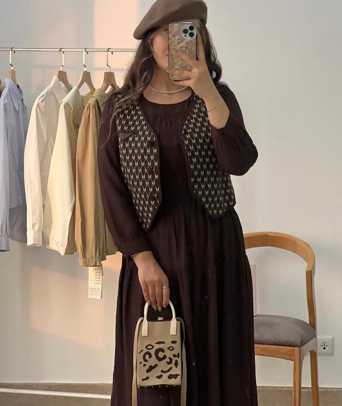 ست ژیله و‌پیراهن پاپیون