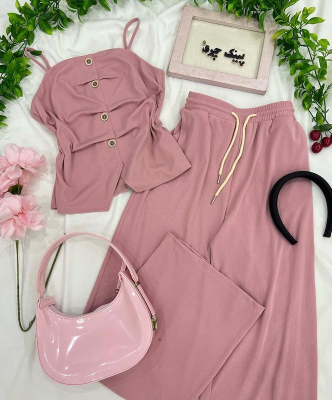 ست تاپ ژیله ای و شلوار 🌸✨