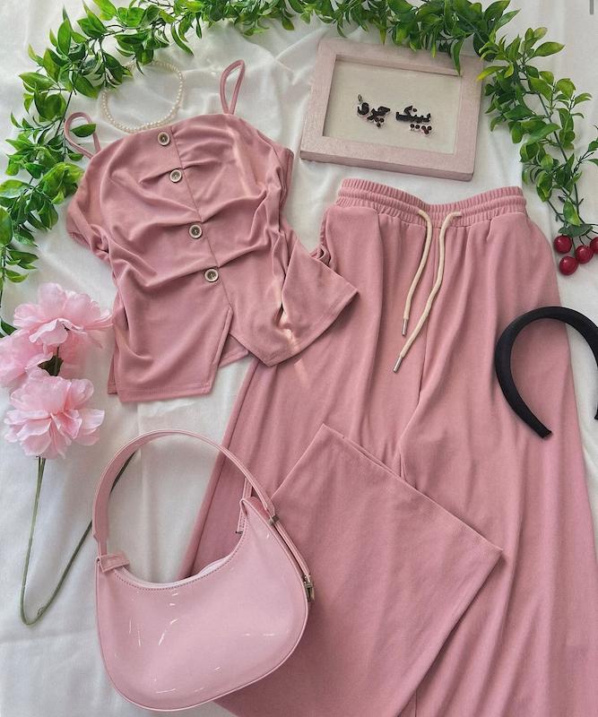 ست تاپ ژیله ای و شلوار 🌸✨