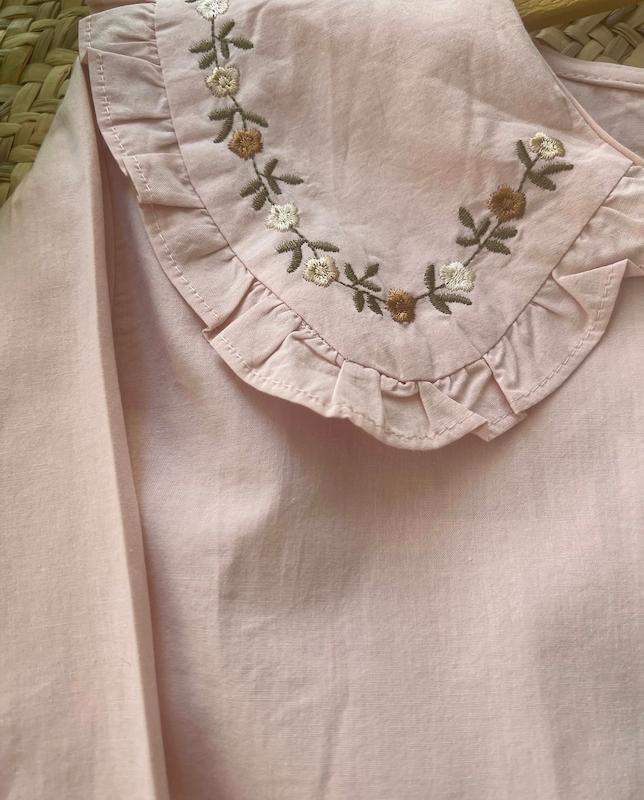 شومیز یقه گلدوزی✨🤍