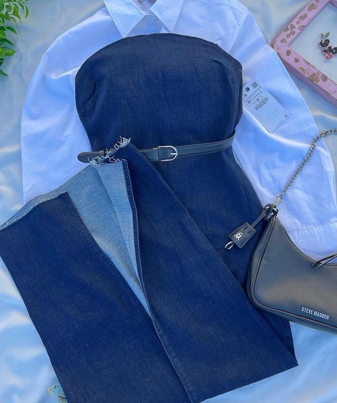 ماکسی جین zara