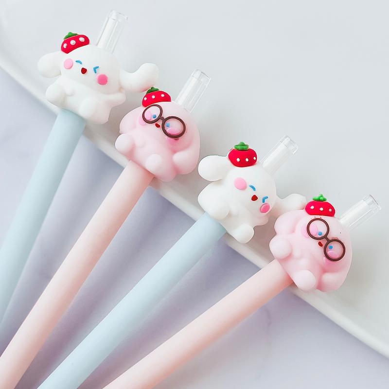 مدادنوکی سیلیکونی‌ خرگوش و توت‌فرنگی 🐰🍓